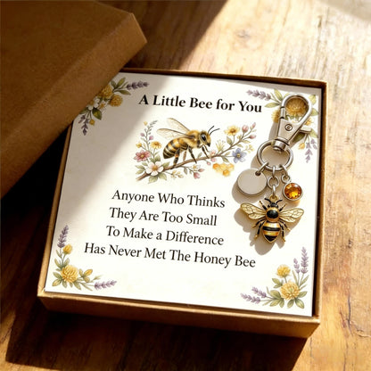 “A Little Bee for You” Inspirational Bee Keychain Gift Set