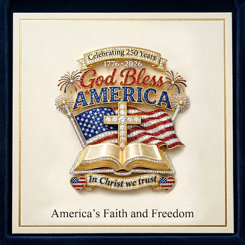 US 250th Anniversary Brooch Pin