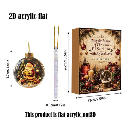 🎄 24-Day Christmas Mystery Ornament Advent Calendar