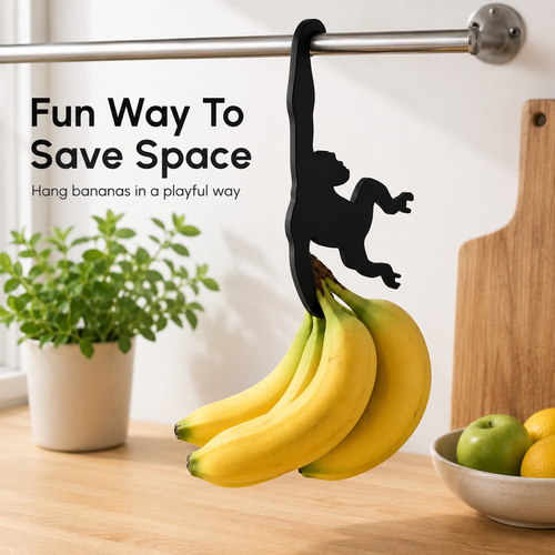 🐵🍌 Monkey Hanger Hooks – 3-Pack Space- Saving Utility Hooks
