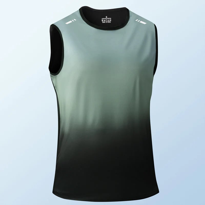 Men's gradient tank top – quick-drying, 3D fit, and breathable