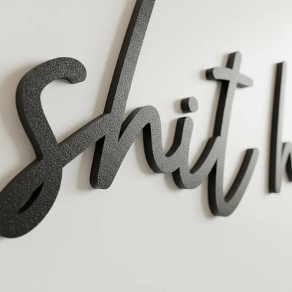 Shit Happens Bathroom Wall Decor | 3D Printed Script Wall Art | Funny Restroom Sign | Modern Minimalist Bathroom Decor | Housewarming Gift