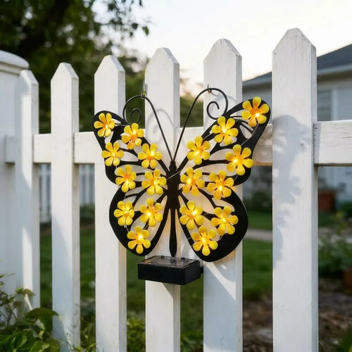 🦋Enchanting Solar-Powered Metal Butterfly Garden Light | Warm LED Outdoor Hanging Lantern