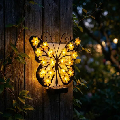🦋Enchanting Solar-Powered Metal Butterfly Garden Light | Warm LED Outdoor Hanging Lantern