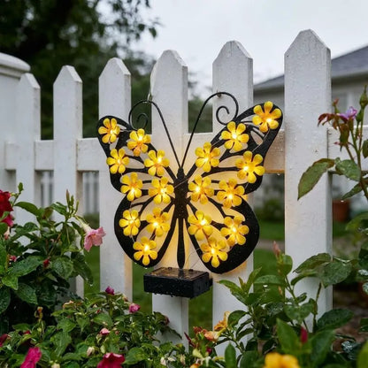 🦋Enchanting Solar-Powered Metal Butterfly Garden Light | Warm LED Outdoor Hanging Lantern