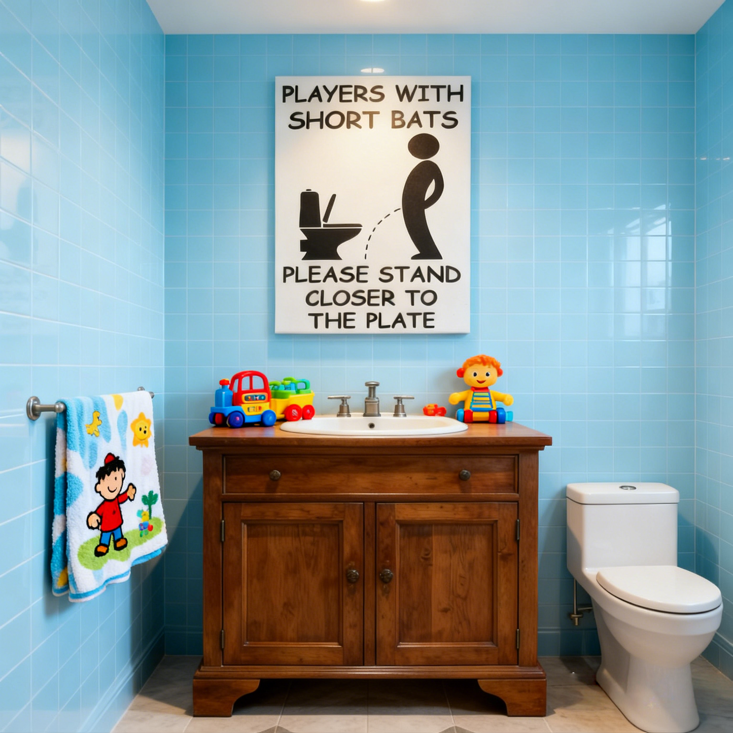 Baseball Humorous Theme Sign – 8x12 Inch Wall Decor