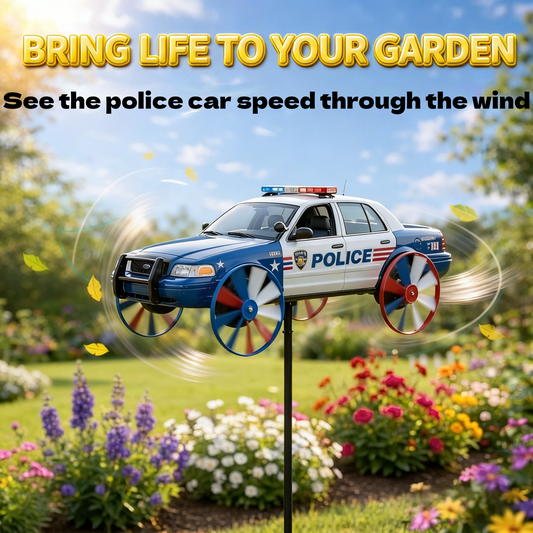 🏆Last Day Promo: 49% OFF 🎖️Police Car Garden Wind Spinner Limited Edition