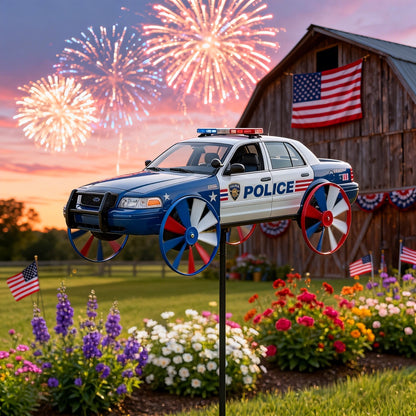 🏆Last Day Promo: 49% OFF 🎖️Police Car Garden Wind Spinner Limited Edition
