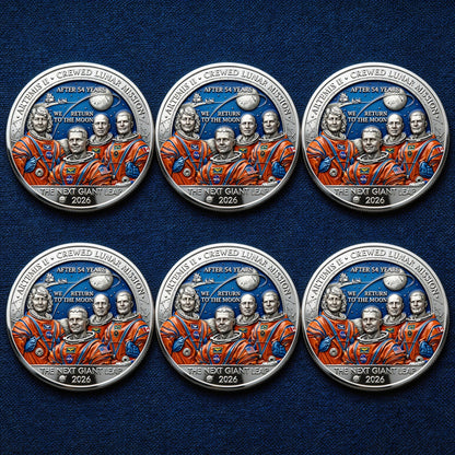 ★Artemis II • Heroic Achievement Relief Enamel Commemorative Coin★