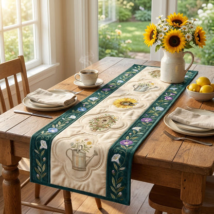 💖Summer Secret Garden Special Offer - Elegant Floral Premium Table Runner - Everyday Dining & Decor