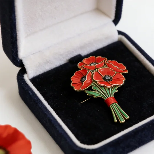 🔥Last Day 49% OFF-Unisex US Memorial Day Poppy Exquisite Brooch