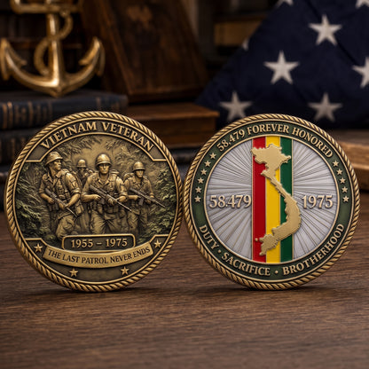 US Military Challenge Coin | Enamel Commemorative Veteran Gift & Collection