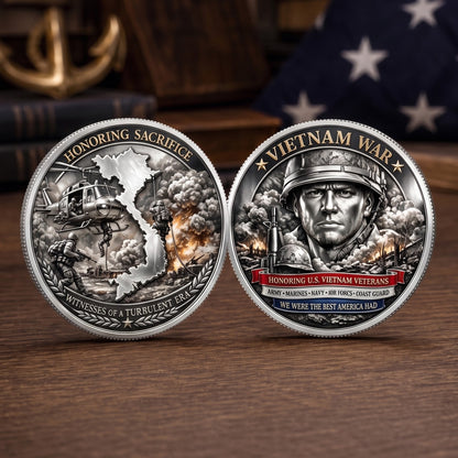 US Military Challenge Coin | Enamel Commemorative Veteran Gift & Collection