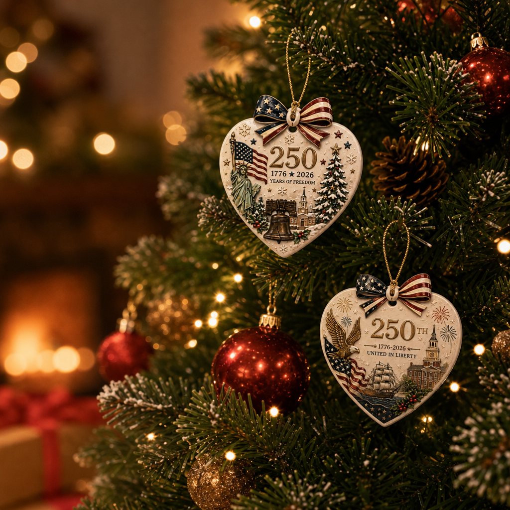 🎄250th Anniversary of America × Christmas Ornament