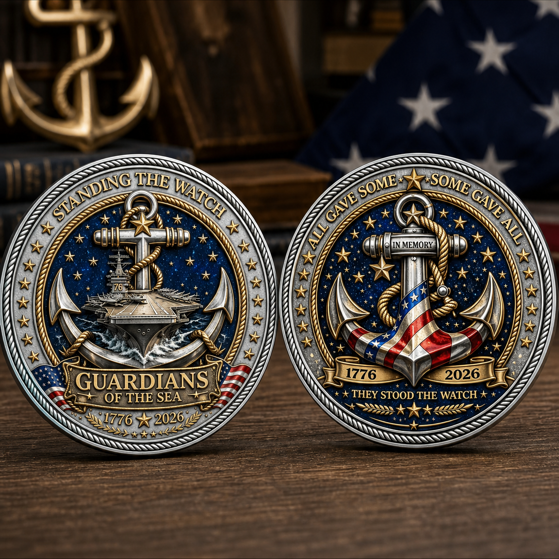 US Military Challenge Coin | Enamel Commemorative Veteran Gift & Collection