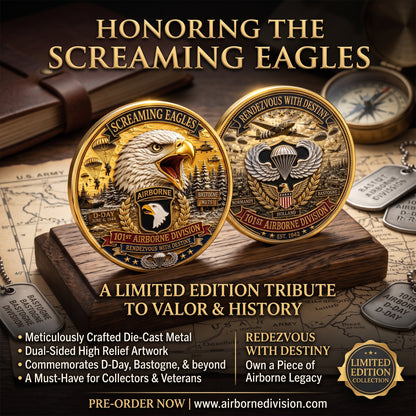 101st Airborne Division Commemorative Metal Medal