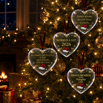 🎄 Fun Heart Christmas Ornaments — Hang Some Attitude On Your Tree 💅