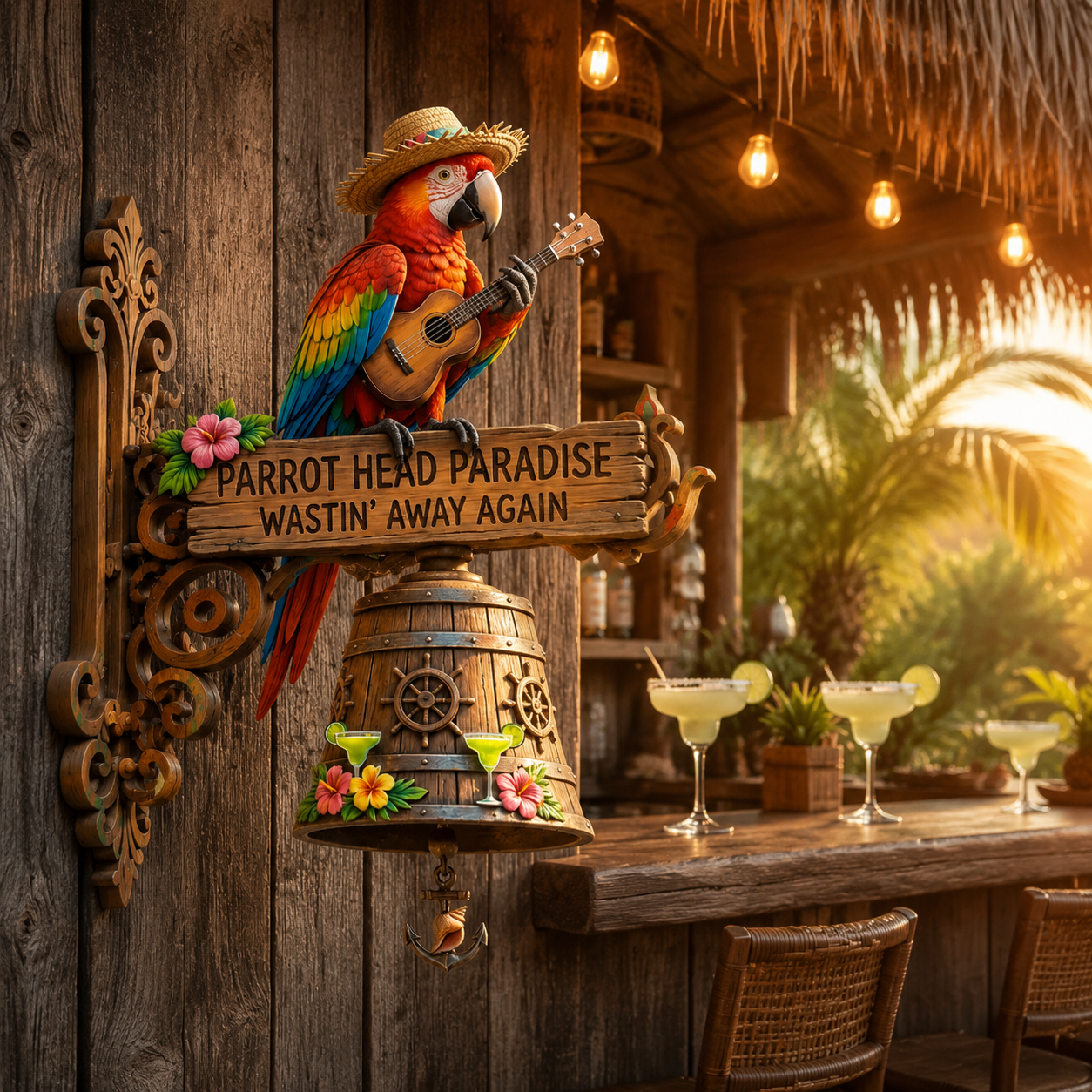 🦜Last Day 50% Off - Parrot Head Paradise Wall-Mounted Doorbell