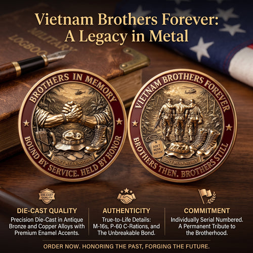 Vietnam Brothers Forever Commemorative Metal Medal