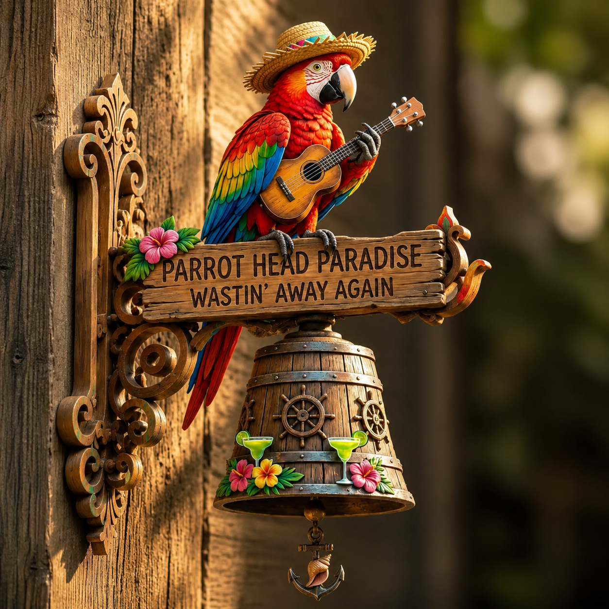 🦜Last Day 50% Off - Parrot Head Paradise Wall-Mounted Doorbell