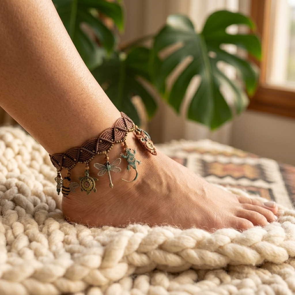 💥Hot Selling Item! 🍀 Lucky Guardian Animal Anklet | Hand-woven Blessings
