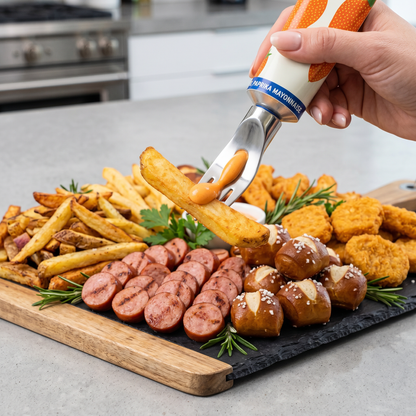 🍟 Sauce Tube Fork |The Funniest Way to Eat Fries Since... Fries Were Invented.