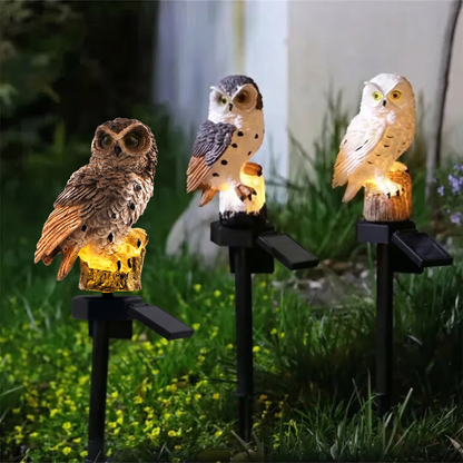 🔥Hot Sale🔥Waterproof Solar Owl Light – LED Pathway Light for Lawn, Garden & Outdoor Decor