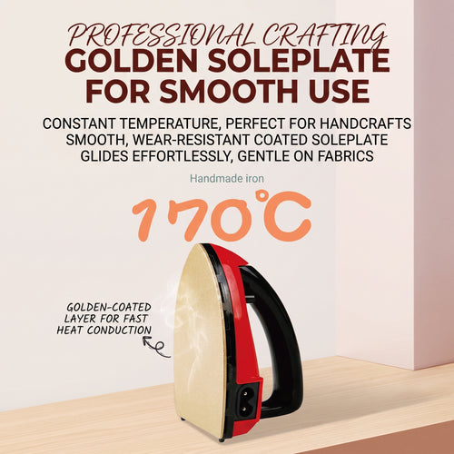 The Mighty Mini Foldable Iron ✈️🎨 | Portable Travel & Crafting Iron (Dual Voltage)