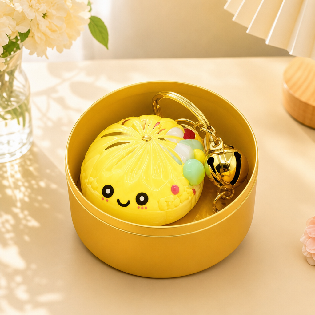 🔥 LAST DAY 49% OFF 🔥Glow In The Dark Kawaii Bao Bun Keychain