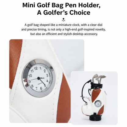 ⛳Golf Pen Holder + 3-Pen Set🏌️‍♂️Elevate Your Office Desk – A Hole-in-One for Style & Function