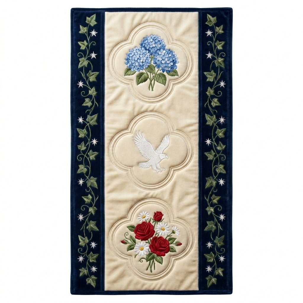 💖Special Commemorative Edition for Fallen Soldiers - Elegant Floral Premium Table Runner - Everyday Dining & Decor