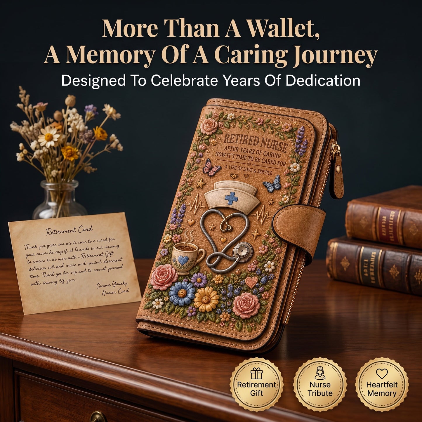 Retired Profession Wallet – In Honor of a Lifetime of Dedication and Care
