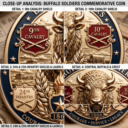 Buffalo Soldiers Commemorative Metal Medal