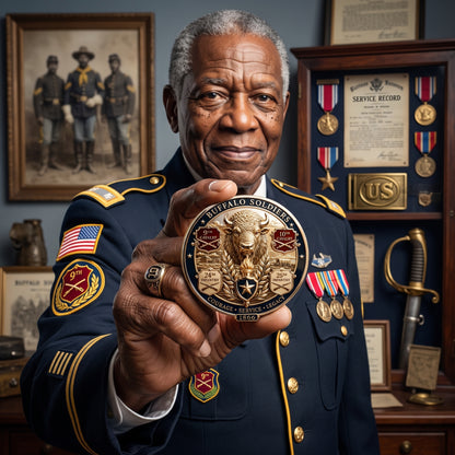 Buffalo Soldiers Commemorative Metal Medal