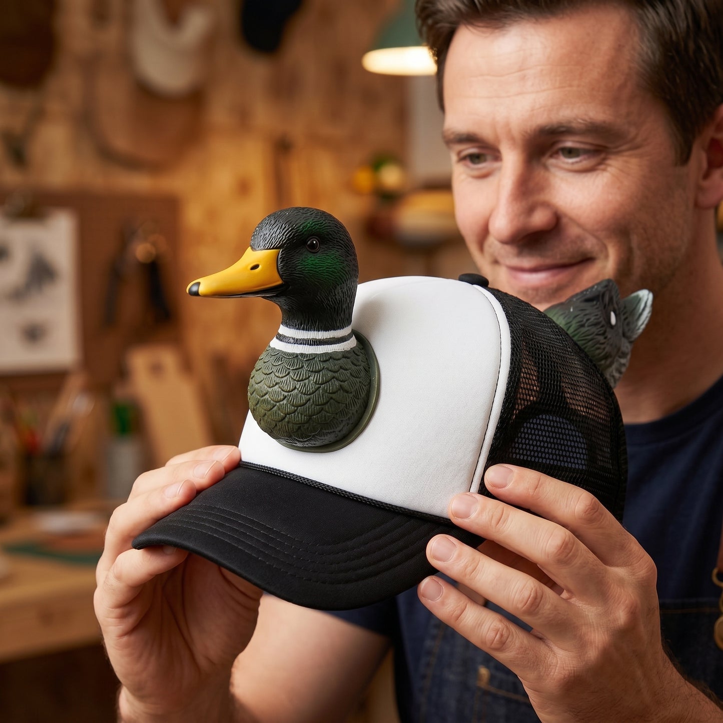 🦆 “Quack Mode: ON” Duck Trucker Hat😎