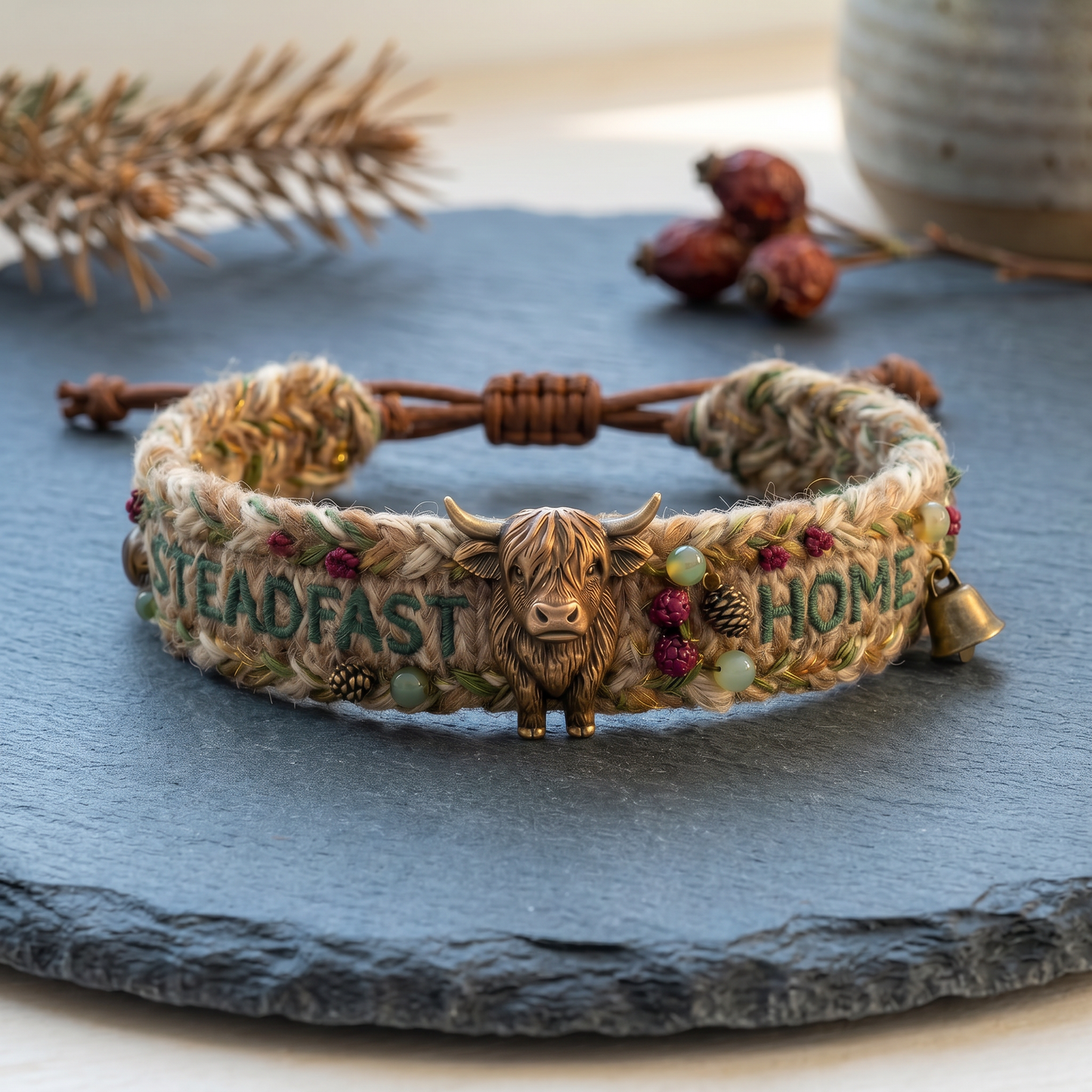 🌈🐂2026 limited edition handmade highland cow woven bracelet|🌹[Highland Bull Guardian Bracelet]