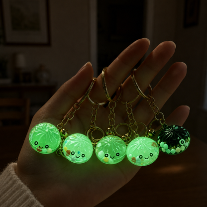 🔥 LAST DAY 49% OFF 🔥Glow In The Dark Kawaii Bao Bun Keychain