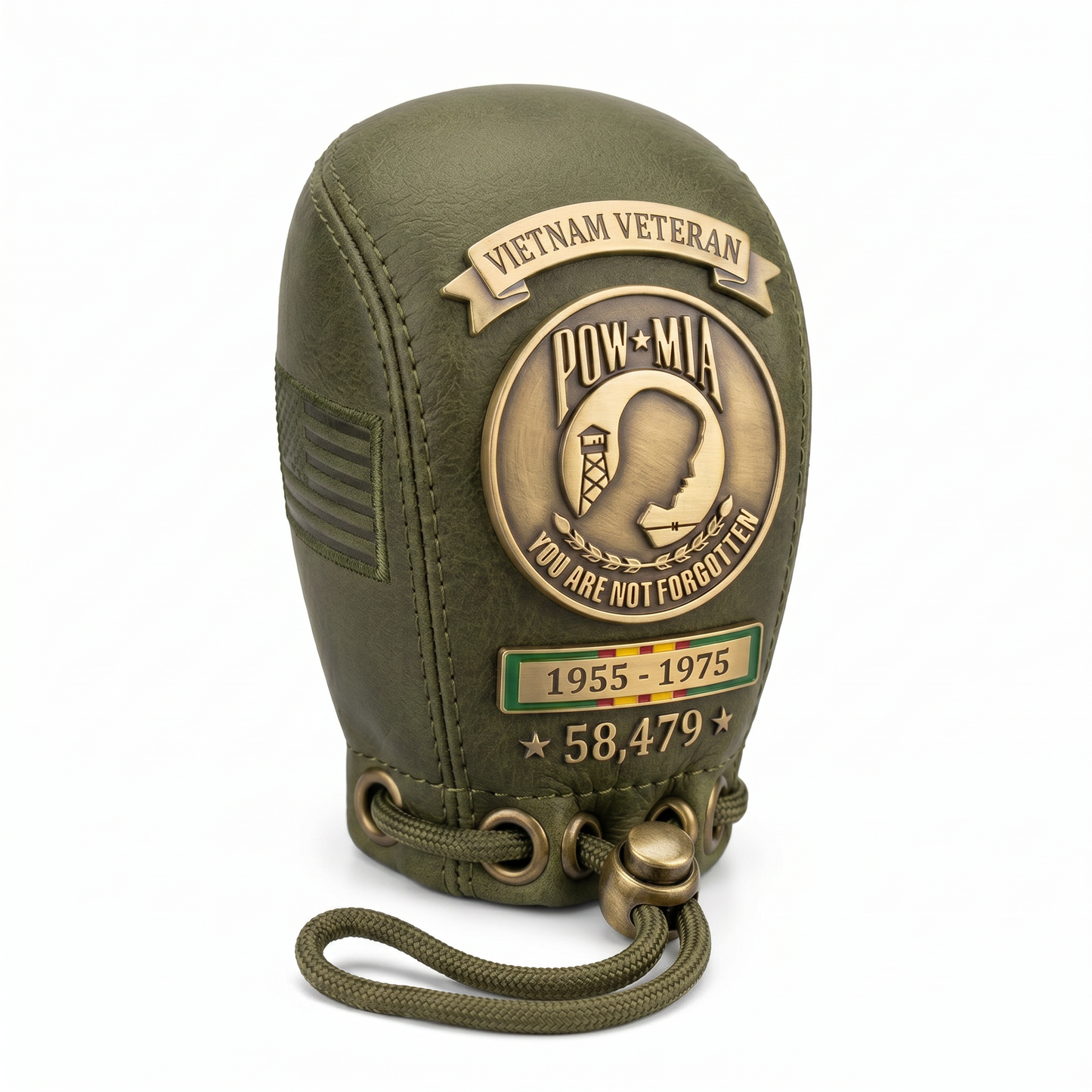Honor & Remember: Premium POW-MIA Vietnam Veteran Gear Shift Cover 🇺🇸 (3 Colors)