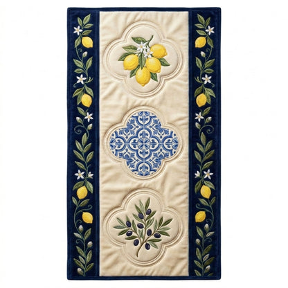 💖Mediterranean Fresh Lime Special Offer- Elegant Floral Premium Table Runner - Everyday Dining & Decor