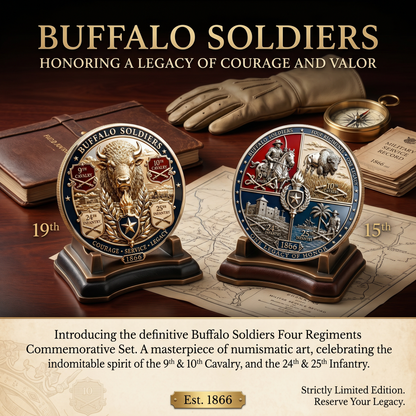 Buffalo Soldiers Commemorative Metal Medal