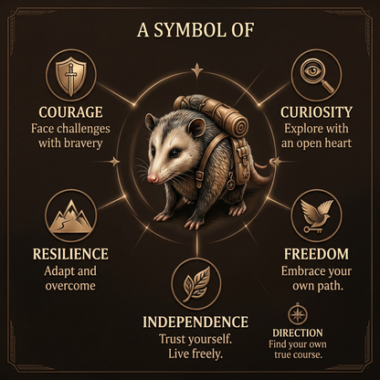 🧭 Travel Opossum Lucky Coin