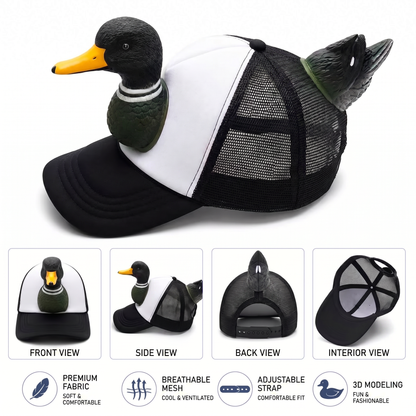 🦆 “Quack Mode: ON” Duck Trucker Hat😎