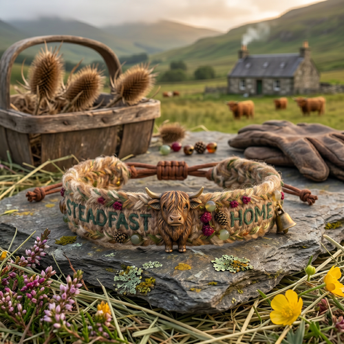 🌈🐂2026 limited edition handmade highland cow woven bracelet|🌹[Highland Bull Guardian Bracelet]