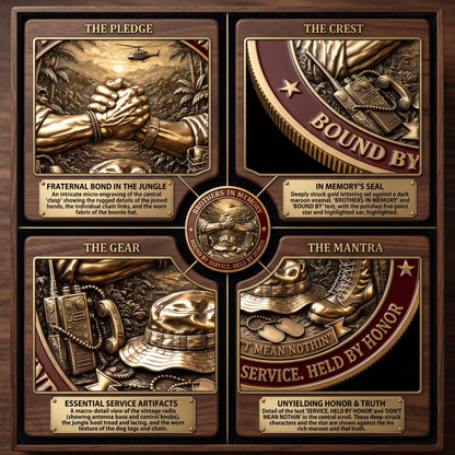 Vietnam Brothers Forever Commemorative Metal Medal