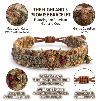 🌈🐂2026 limited edition handmade highland cow woven bracelet|🌹[Highland Bull Guardian Bracelet]