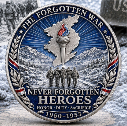 Korean War Veterans 1950-1953 Commemorative Metal Medal