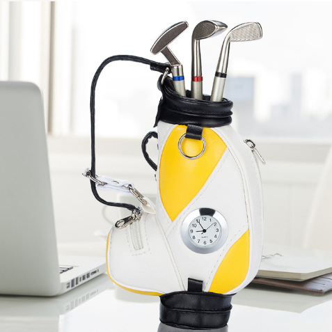 ⛳Golf Pen Holder + 3-Pen Set🏌️‍♂️Elevate Your Office Desk – A Hole-in-One for Style & Function