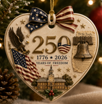 🎄250th Anniversary of America × Christmas Ornament