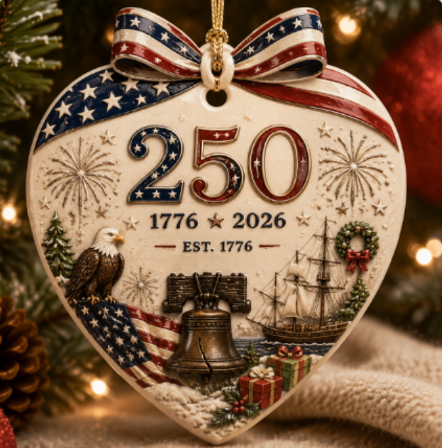 🎄250th Anniversary of America × Christmas Ornament