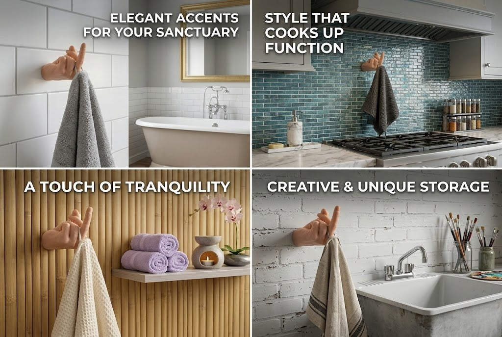 The Middle Finger Towel Hook | Give Your Bathroom Some Attitude